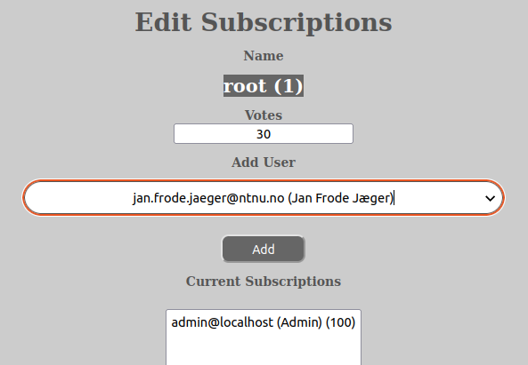 Add Users Button